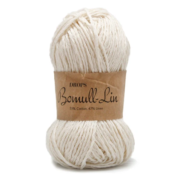 DROPS Bomull-Leinen Uni Colour 02 Natur