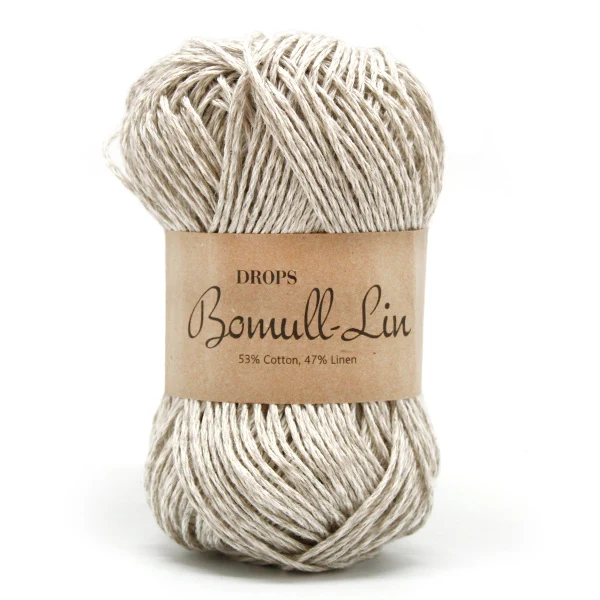 DROPS Bomull-Leinen Uni Colour 03 Sand