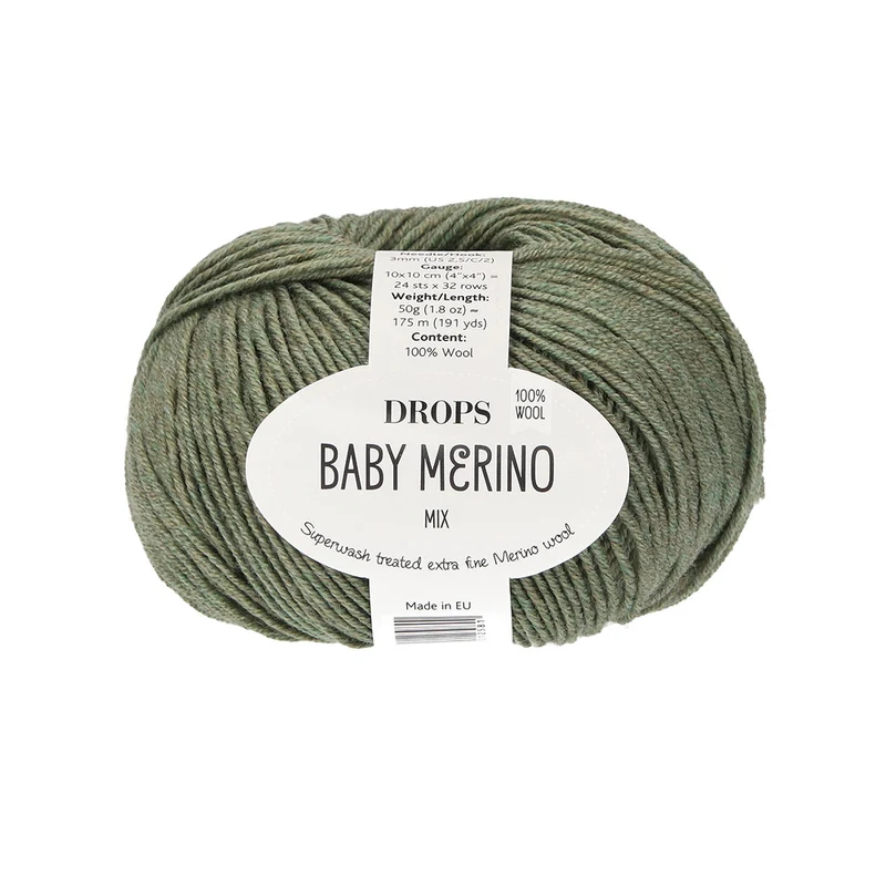 DROPS Baby Merino Mix 038 Olivgrün