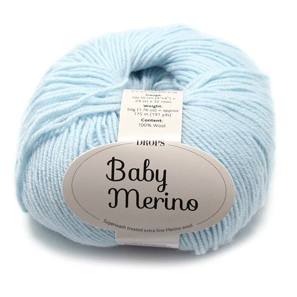 DROPS Baby Merino Uni Colour 011 Eisblau