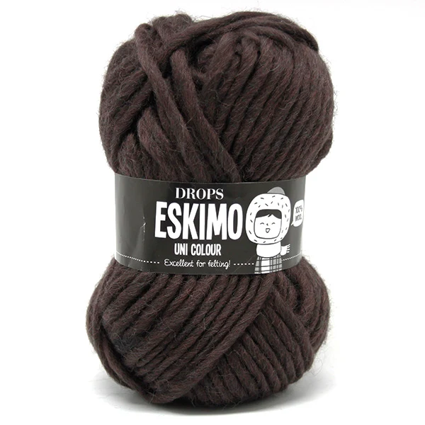 DROPS Snow Uni Colour 003 Dunkelbraun