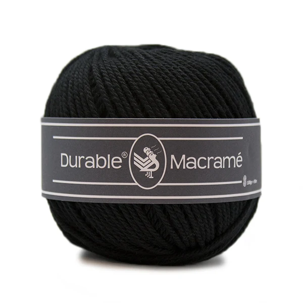 Durable Makramee 325 Schwarz