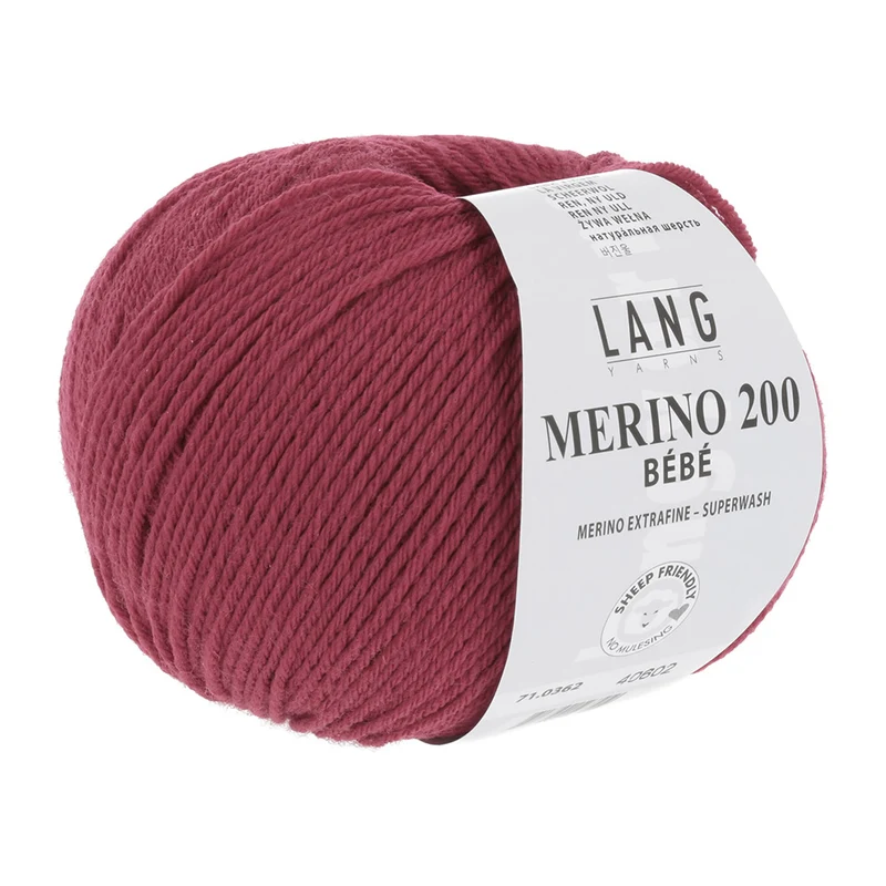 Lang Yarns Merino 200 Bebe 0362 Rot