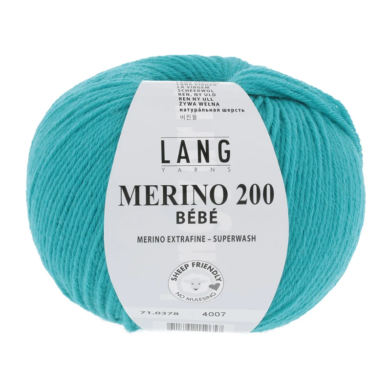 Lang Yarns Merino 200 Bebe 0378 Aqua