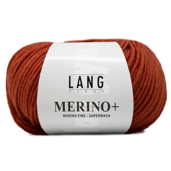 Lang Yarns Merino+ 0187 Ziegelrot