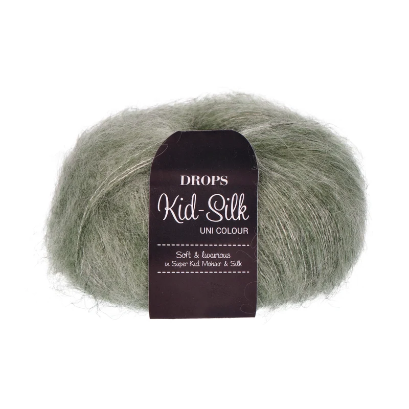 DROPS Kid-Silk Uni Colour 034 Salbeigrün