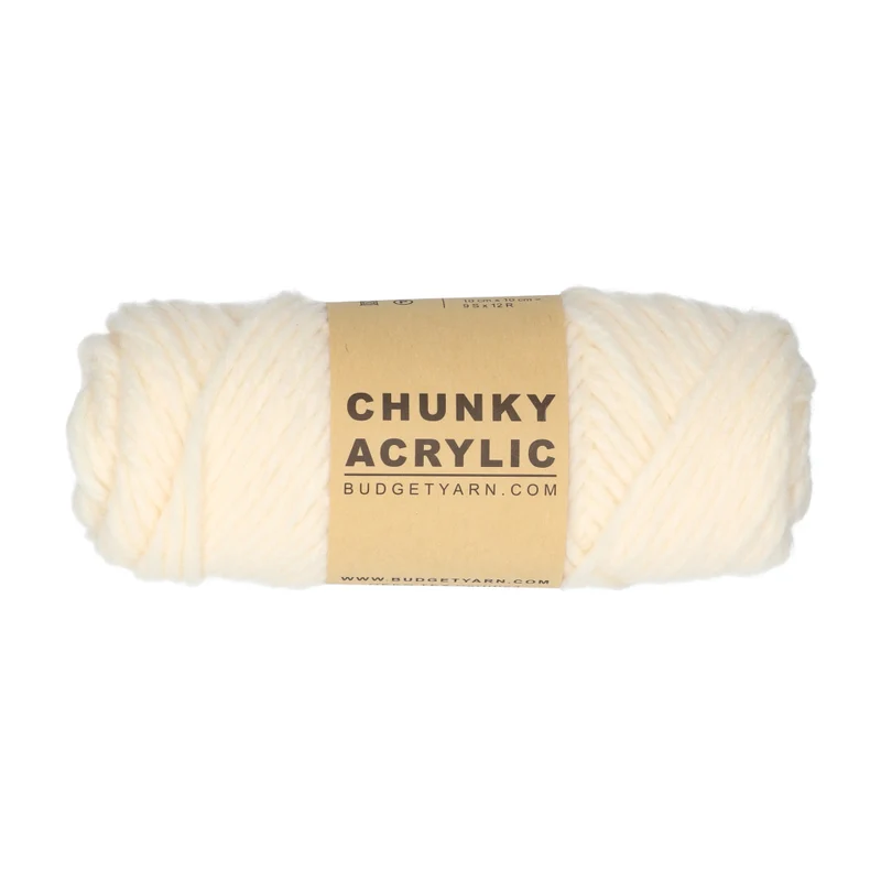 BudgetYarn Chunky Acrylic 002 Creme