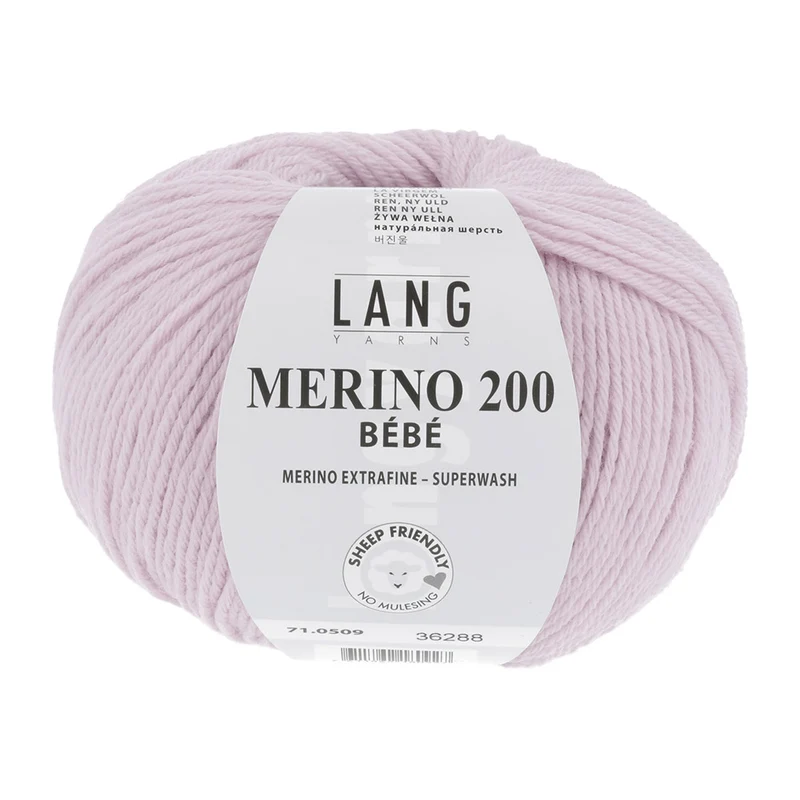 Lang Yarns Merino 200 Bebe 0509 Hellrosa
