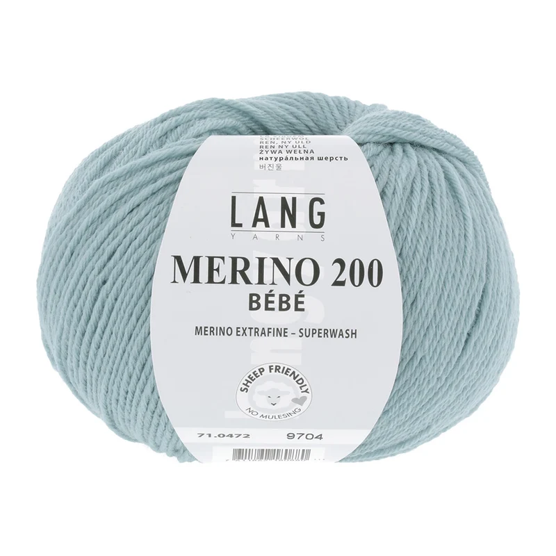 Lang Yarns Merino 200 Bebe 0472 Dunkles Mint
