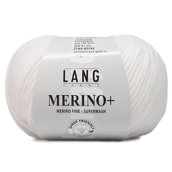 Lang Yarns Merino+ 0001 Weiß