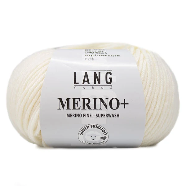 Lang Yarns Merino+ 0002 Creme