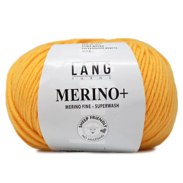 Lang Yarns Merino+ 0049 Goldgelb