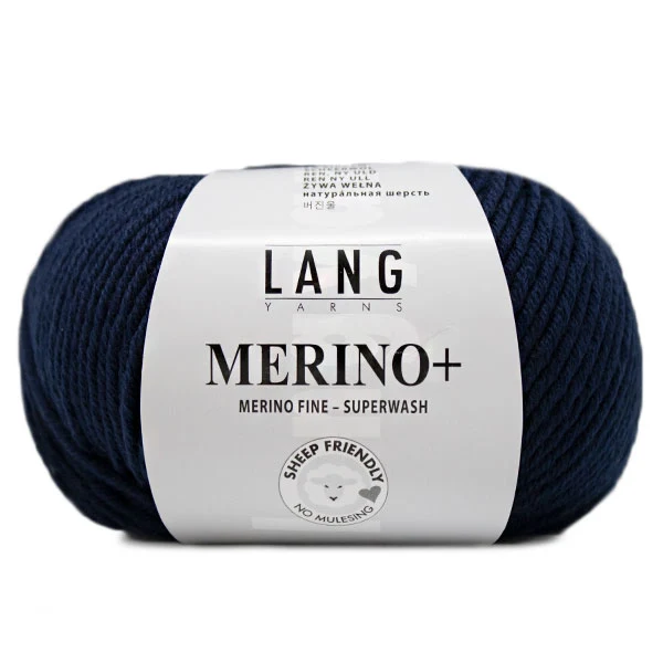 Lang Yarns Merino+ 0035 Marineblau