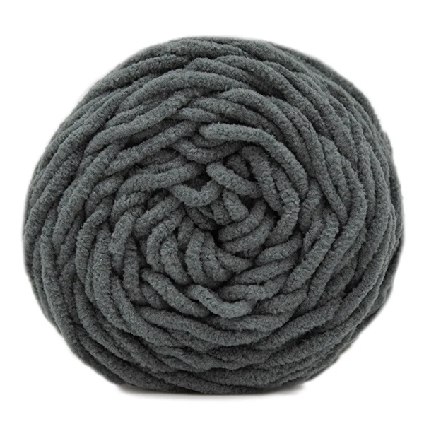 BudgetYarn Chunky Chenille 098 Graphite