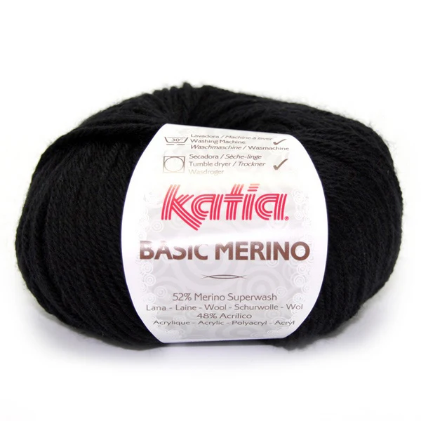 Katia Basic Merino 002 Schwarz