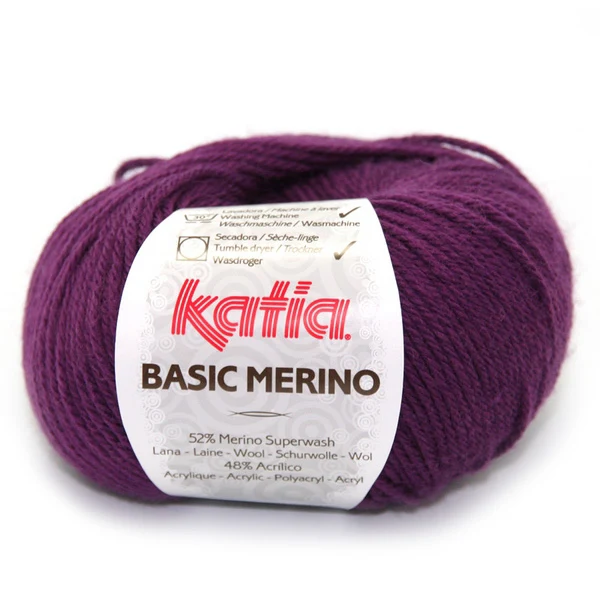 Katia Basic Merino 028 Dunkel-Flieder