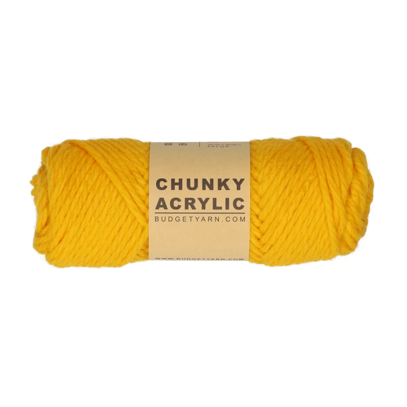 BudgetYarn Chunky Acrylic 015 Senfgelb