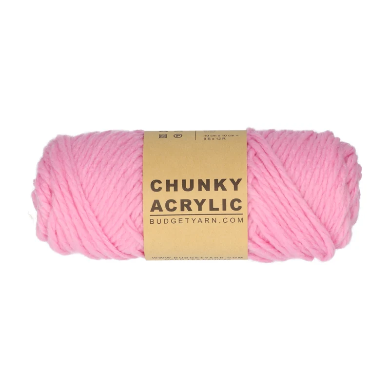 BudgetYarn Chunky Acrylic 037 Cotton Candy
