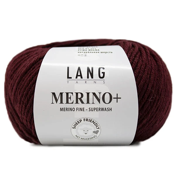 Lang Yarns Merino+ 0164 Burgund