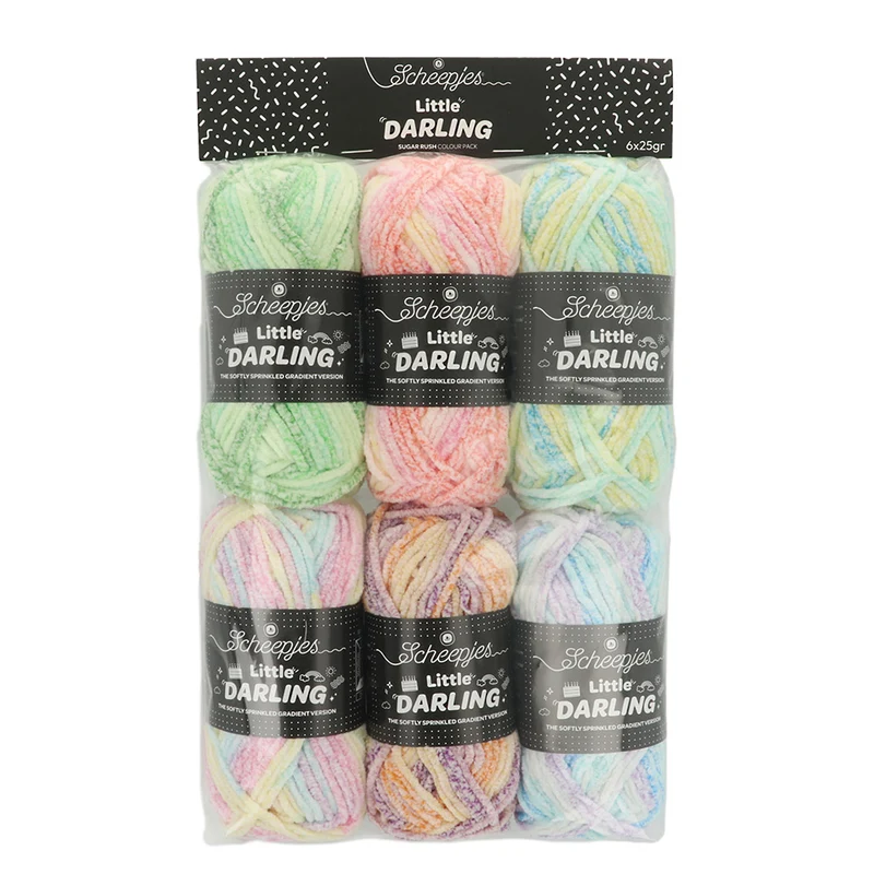 Scheepjes Little Darling Sprinkled Gradient 6 x 25 g Suga.