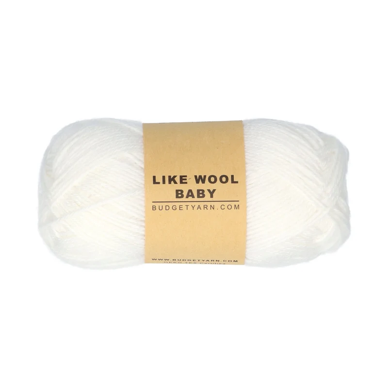 BudgetYarn Like Wool Baby 001 Weiß
