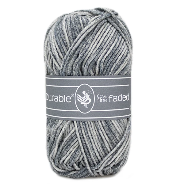 Durable Cosy Fine Faded 2228 Silbergrau