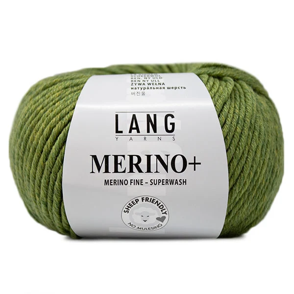Lang Yarns Merino+ 0297 Hellolivfarben meliert