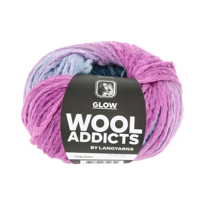 Lang Yarns Glow 0051 Fuchsia/Blau