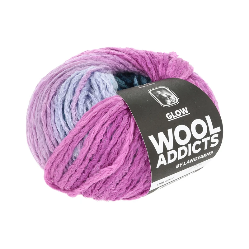 Lang Yarns Glow 0051 Fuchsia/Blau