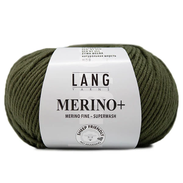 Lang Yarns Merino+ 0397 Oliv