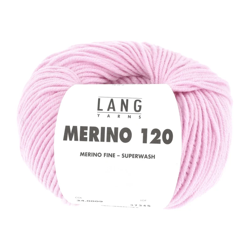 Lang Yarns Merino 120 0009 Rosa