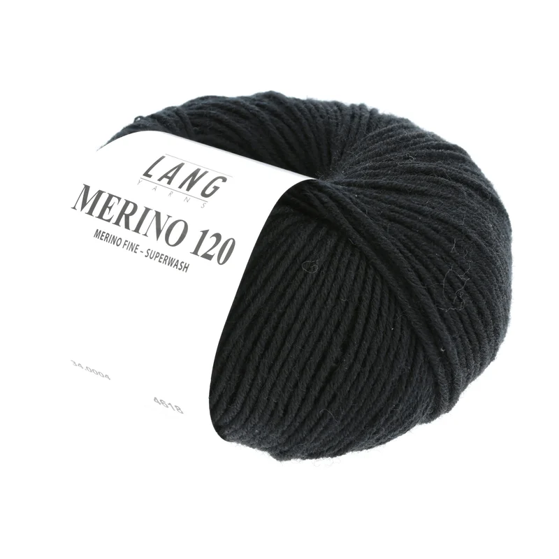 Lang Yarns Merino 120 0004 Schwarz