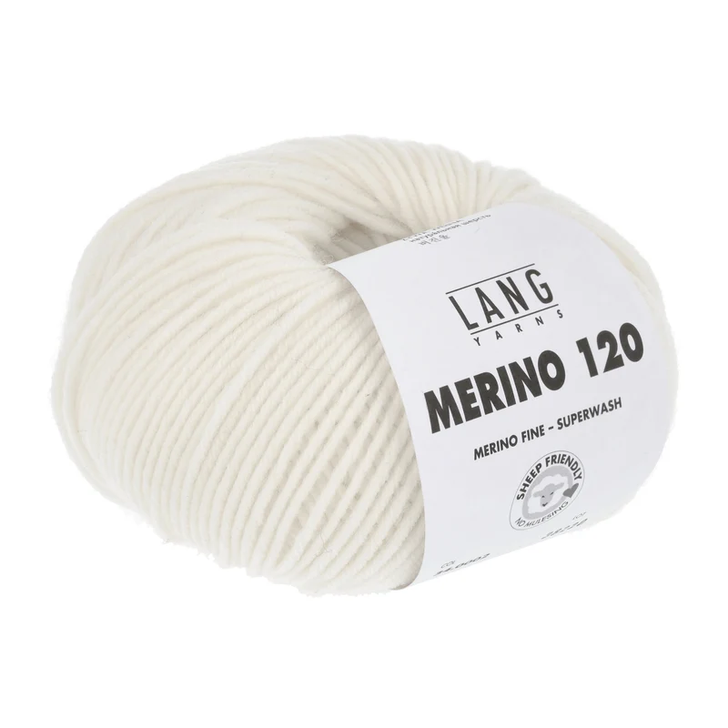 Lang Yarns Merino 120 0002 Creme