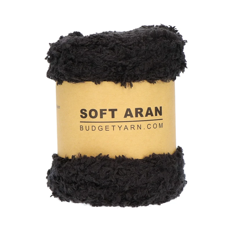 BudgetYarn Soft Aran 100 Schwarz