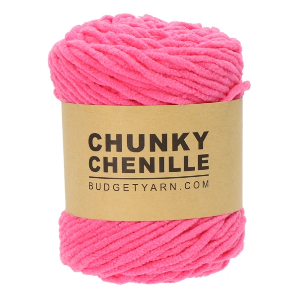 BudgetYarn Chunky Chenille 035 Girly Pink