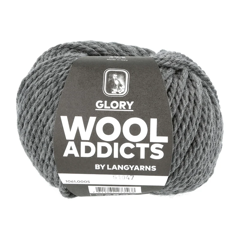 Lang Yarns Glory 0005 Grau meliert