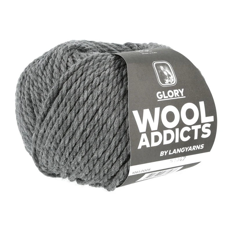 Lang Yarns Glory 0005 Grau meliert