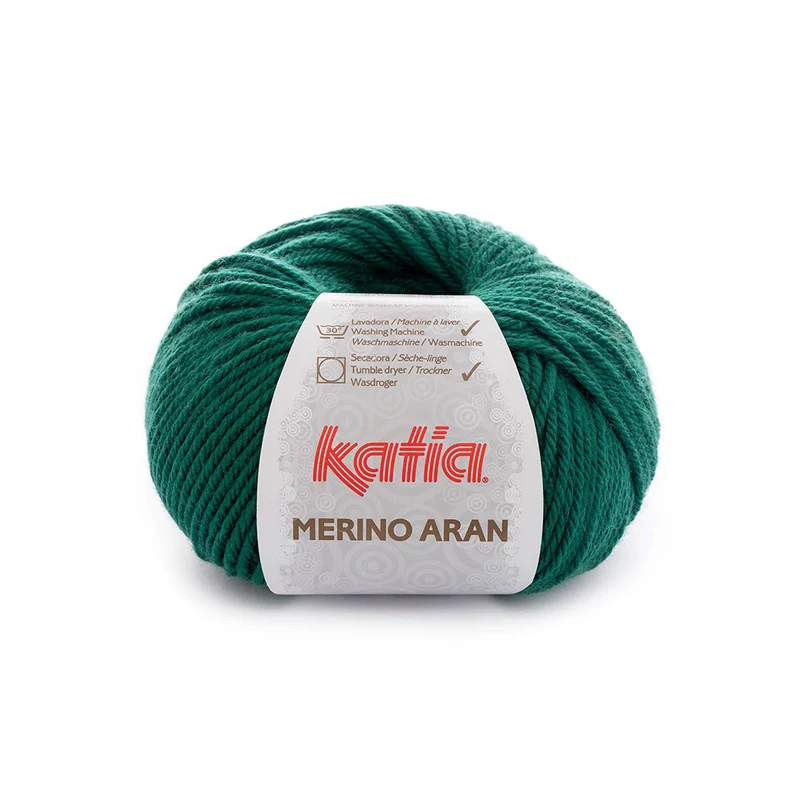 Katia Merino Aran 082 Flaschengrün