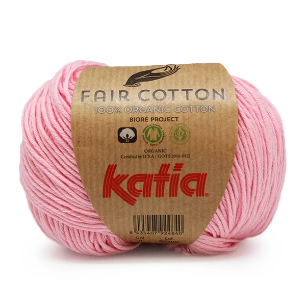 Katia Fair Cotton 009 Kaugummi-Rosa
