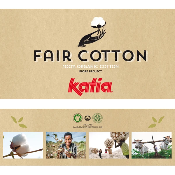 Katia Fair Cotton 009 Kaugummi-Rosa