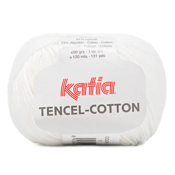 Katia Tencel-Baumwolle 001 Weiß