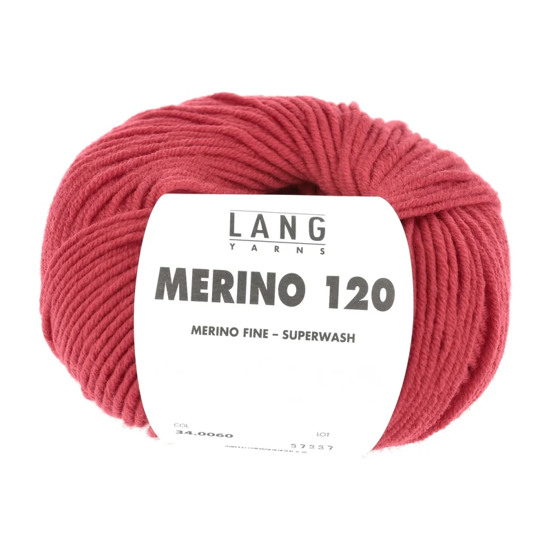 Lang Yarns Merino 120 0060 Rot