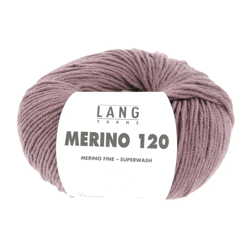 Lang Yarns Merino 120 0148 Dunkles Altviolett