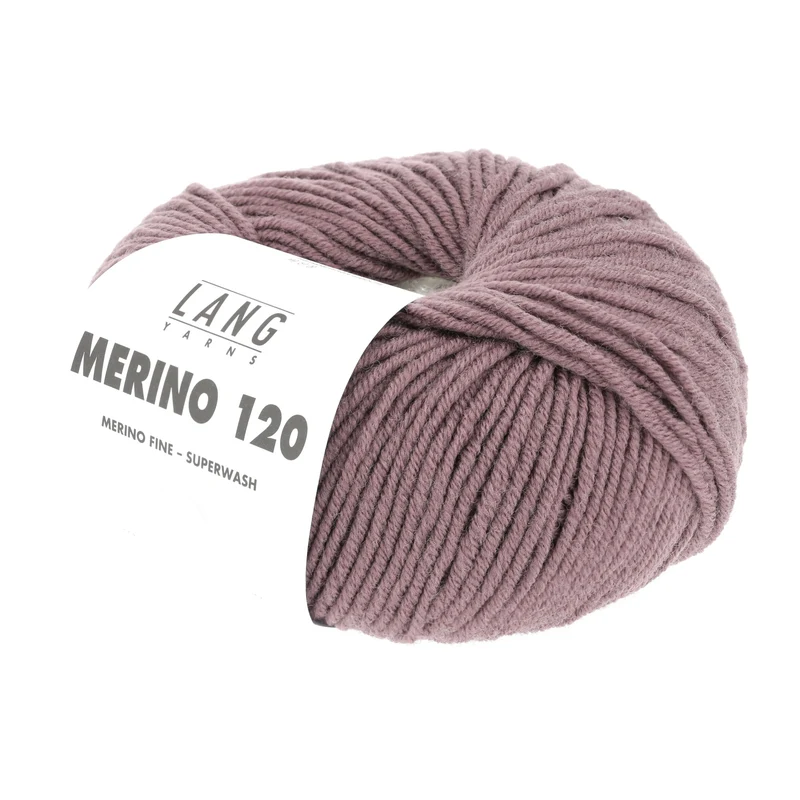 Lang Yarns Merino 120 0148 Dunkles Altviolett