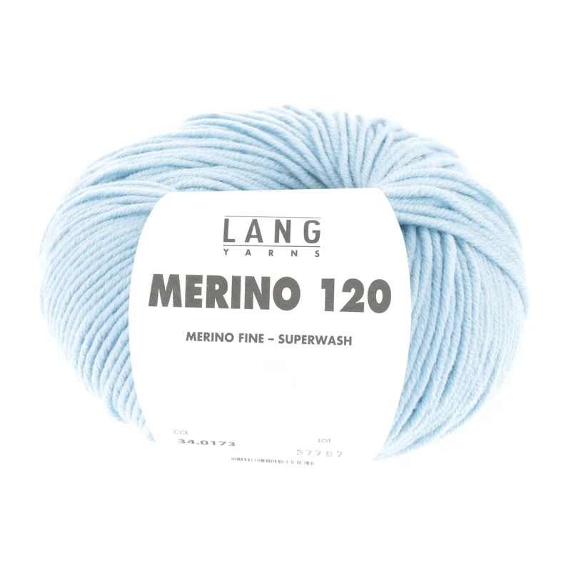 Lang Yarns Merino 120 0173 Eisblau