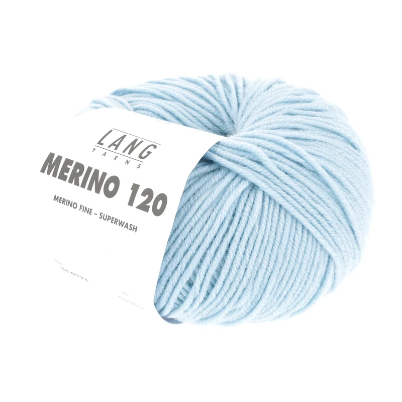 Lang Yarns Merino 120 0173 Eisblau