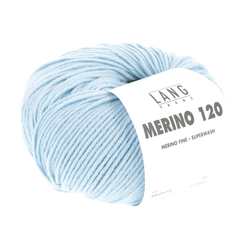 Lang Yarns Merino 120 0173 Eisblau