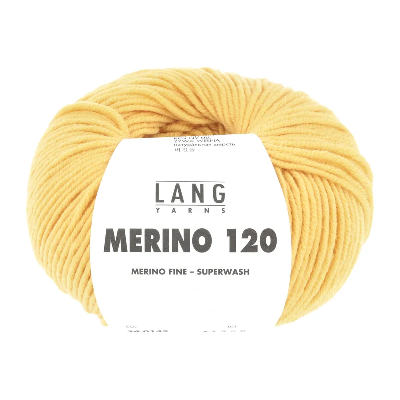 Lang Yarns Merino 120 0149 Goldgelb