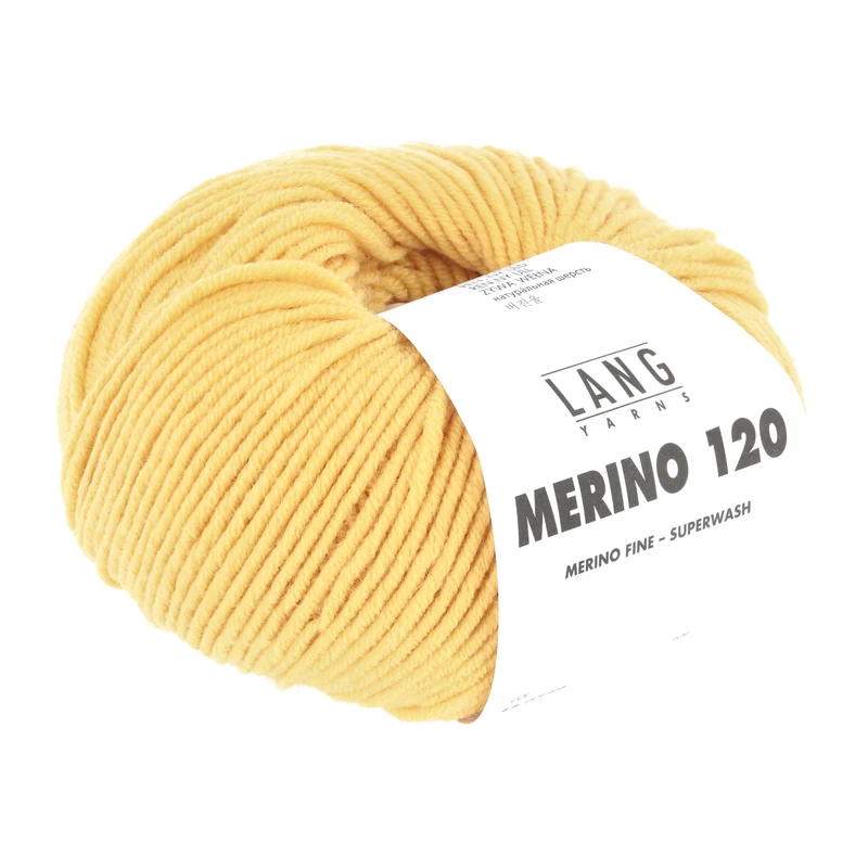 Lang Yarns Merino 120 0149 Goldgelb