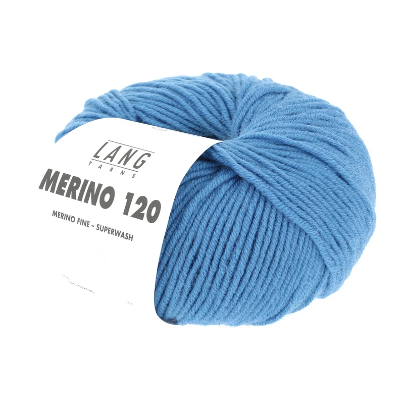 Lang Yarns Merino 120 0206 Mittelblau